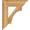 Ekena Millwork Westlake Traditional Rough Sawn Bracket w/ Offset Brace, Western Red Cedar, 8"W x 26"D x 30"H BKT0806X26X30WTL01RWR - alternate 4